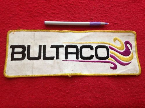 Bultaco ultra rare large vintage motorcycle patch excellent condition free post