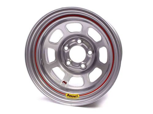 Bassett d-hole 15x8 in 5x4.50 silver wheel p/n 58df4is