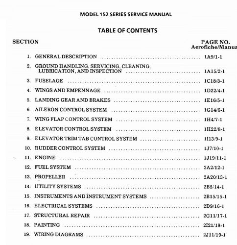 1978-1985 cessna 152 series service manual