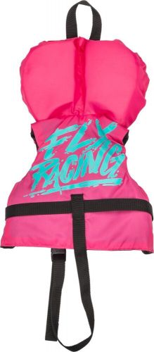 Fly racing infant nylon flotation life vest neon pink/teal