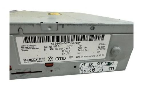 Audi a6 allroad 4gh, 4gj cd changer 4e0919887d 4e0910887q 2.70 diesel 26574841-