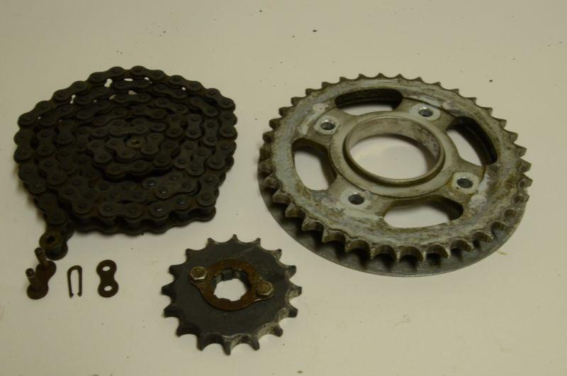 Honda cb400t chain front rear sprocket set 1978