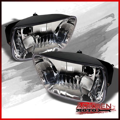 02-09 chevy trailblazer driving bumper fog lights lamp pair+bulb replacement set