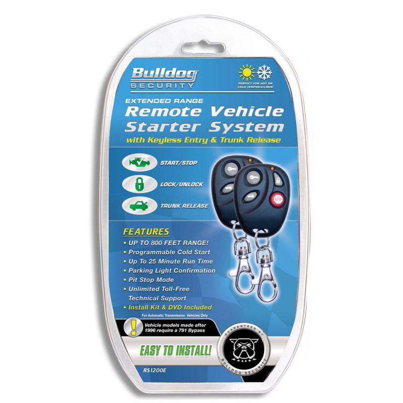 Bulldog security rs1200e remote car starter keyless entry & trunk release