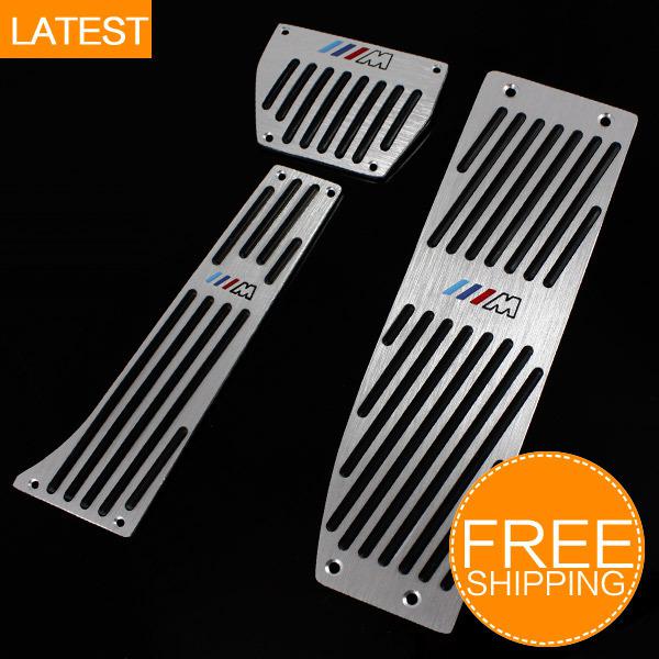 Aluminum fuel brake foot rest at pedals pads bmw 1 3 series m1 m3 e39 e46 e90