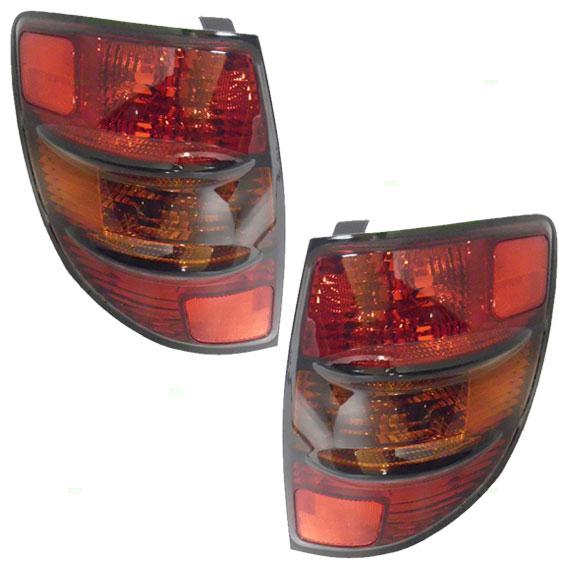 New pair set taillight taillamp lens housing assembly dot 03-08 pontiac vibe