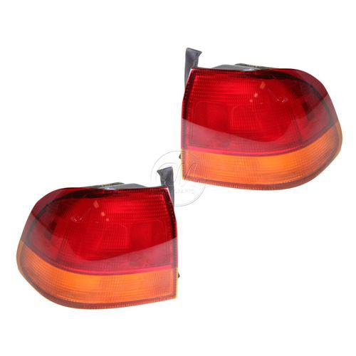 Taillights taillamps brake lights rear pair set for 96-98 honda civic sedan