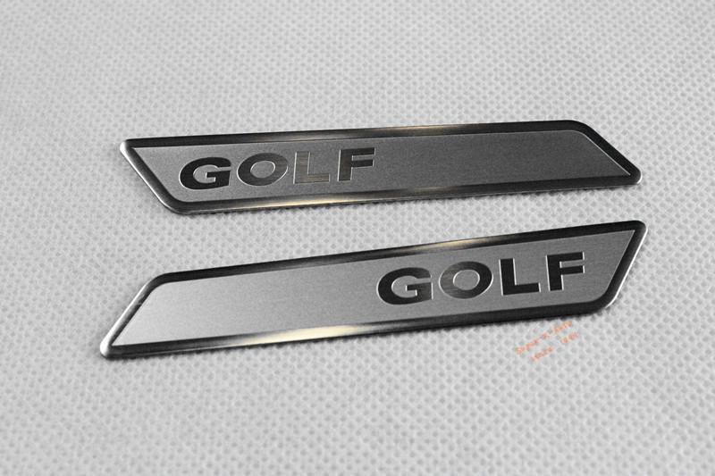 2pcs silver golf chrome seat lift wrench insert trim for vw golf mk6 gti r