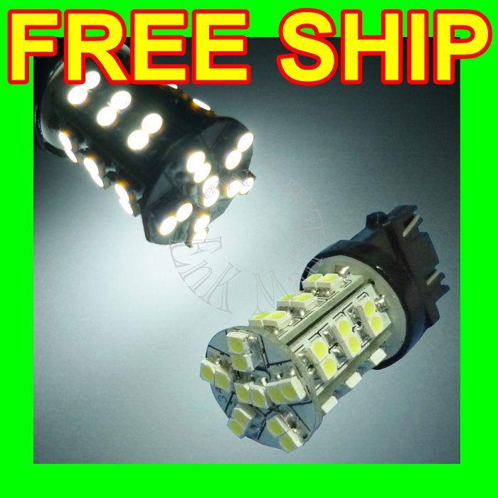 2x 3157 3057 white 42-smd stop brake led car light bulb