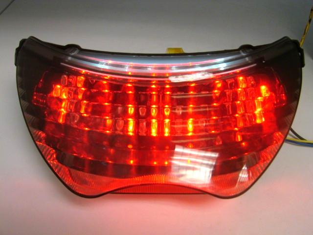 Smoke led tail brake light integrated for honda cbr 600 900rr f4 f4i 99 00 04-06