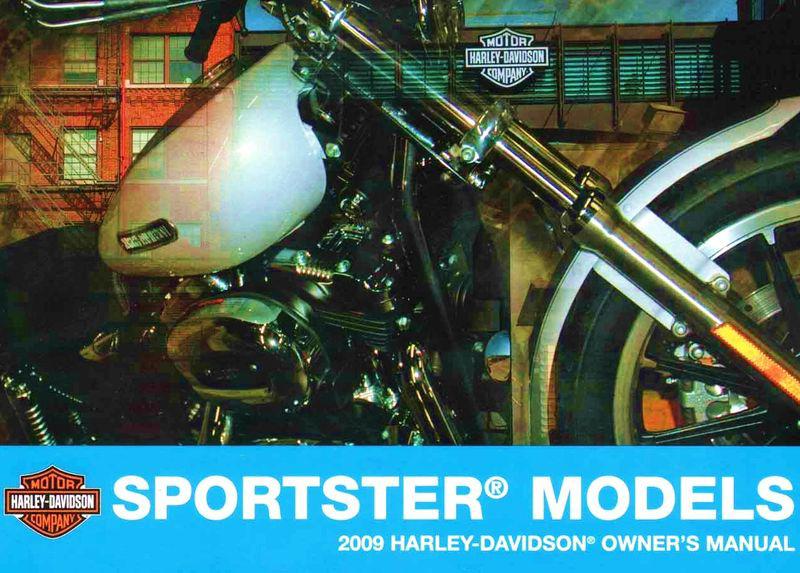 2009 harley-davidson sportster models owners manual kit -new sealed-xl883-xl1200