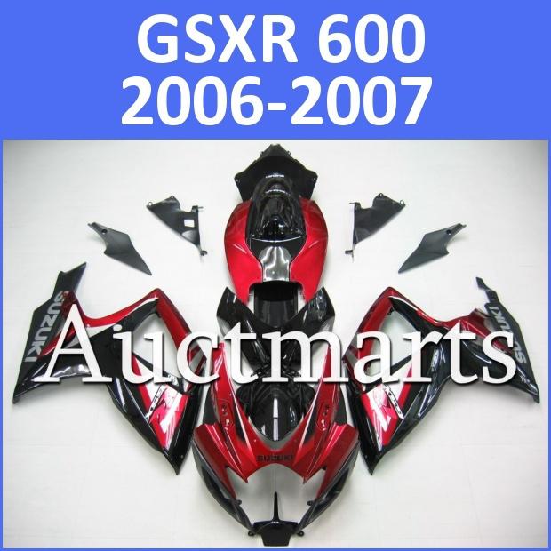 Fit suzuki gsxr 750 gsxr 600 06 07 gsx-r 2006 2007 fairing bodywork k6 g40 d00