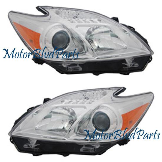 2012 toyota prius headlights headlamps driver+passenger left+right