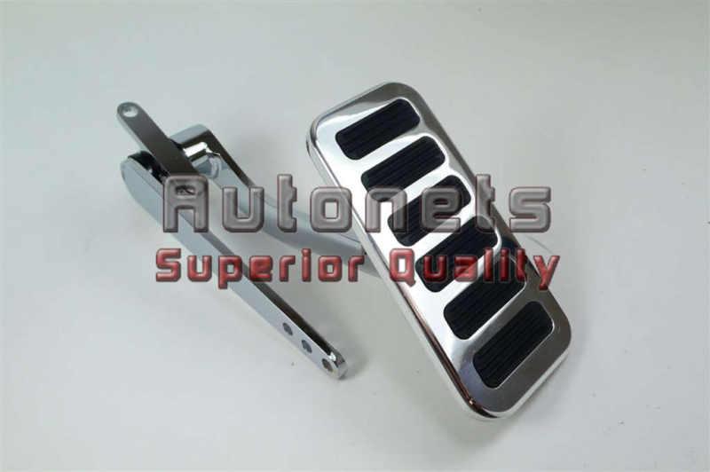 Universal fit polished aluminum gas pedal pad automatic transmission