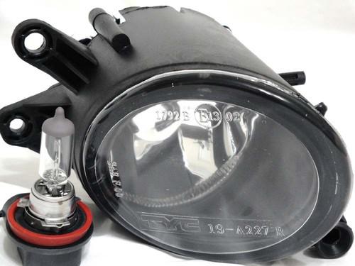 Audi 02-05 a4 sedan wagon glass fog light lamp r h passenger w/light bulb new