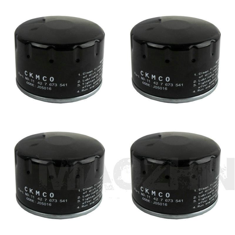 4 pcs motorcycle oil filter for bmw r1200-gs r1200-r r1200-rt c650-gt c600-sport