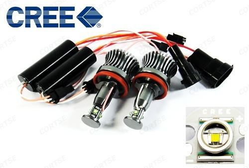 Buy 2x 20W No Error H8 Cree LED Angel Eye Halo Light Bulb BMW E90 E91 ...