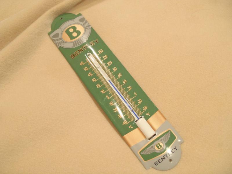  bentley  porcelain wall thermometer garage sign man cave gift! 