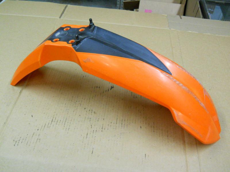 Oem ktm front fender plastic orange black exc mxc sx stock original factory 