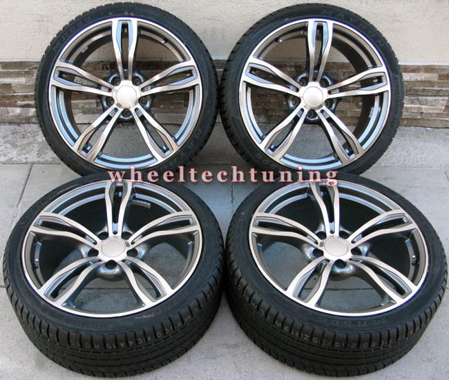 20" bmw 5 & 6 series m5 style staggered wheels and tires - rims fit bmw f10 f12