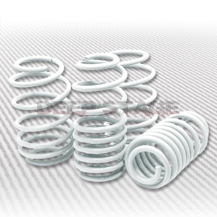 1.5"drop sport suspension racing lowering spring 09-13 coupe r-spec i4/v6 white