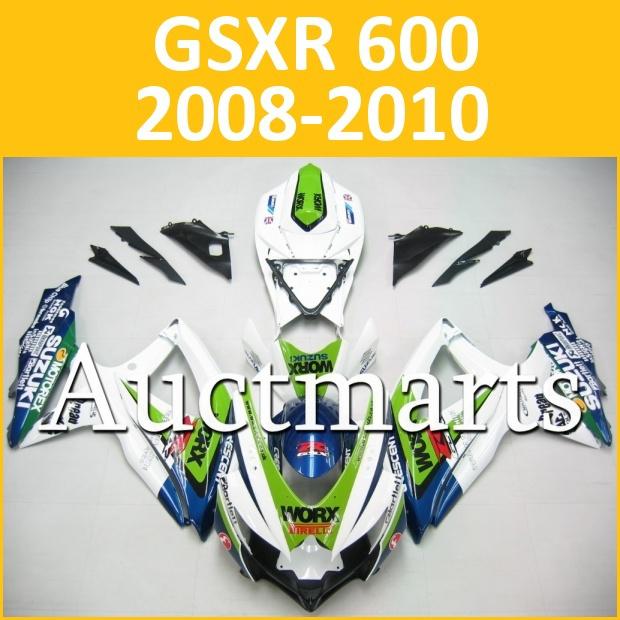 Fit suzuki 08 09 10 gsxr 750 gsxr 600 gsx-r 2008 2009 2010 fairing k8 j20 b02