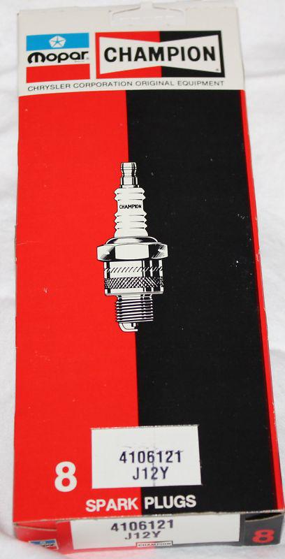 Original champion panhead flh harley motor nos spark plugs j12y 8 pack (733)