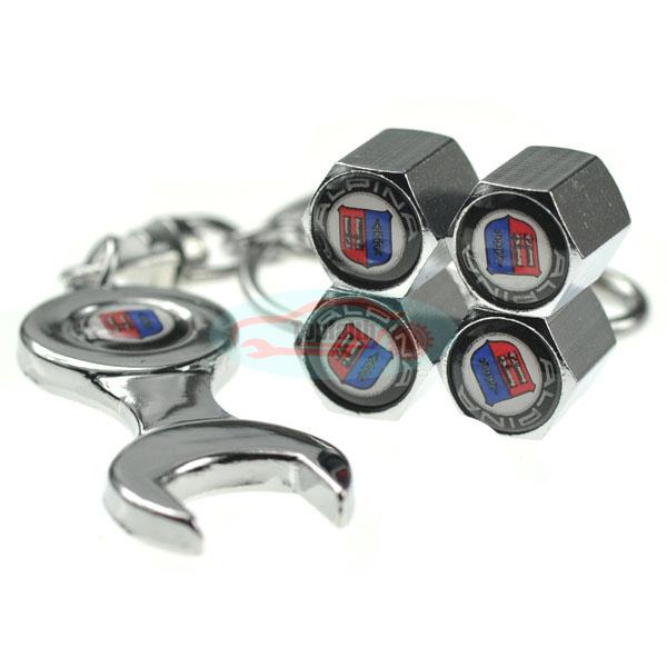 Wrench keychain wheel air tyre tire valve stems caps for m3 m5 m6 x1 x3 x5 x6 z4