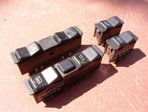 Mercedes benz w-201/w-124 window switches oem used set nice n/r