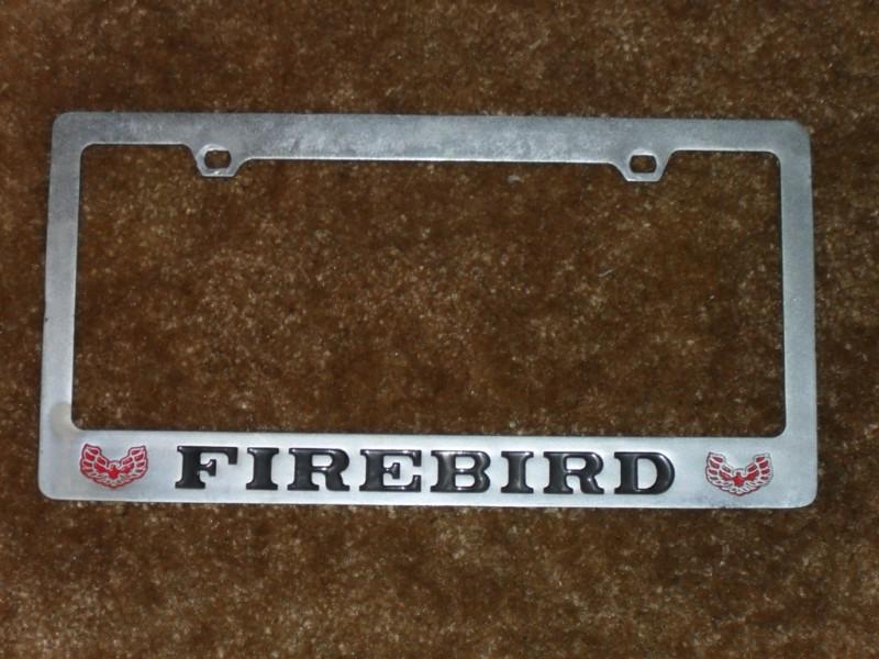 Firebird license plate frame - solid brass!!! - no reserve!!!