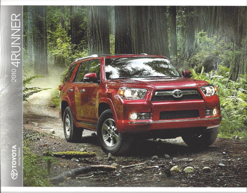 2010 toyota 4runner  sr5/trail and limited models16 page brochure