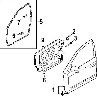 Nissan 80874ax000 genuine oem factory original grommet