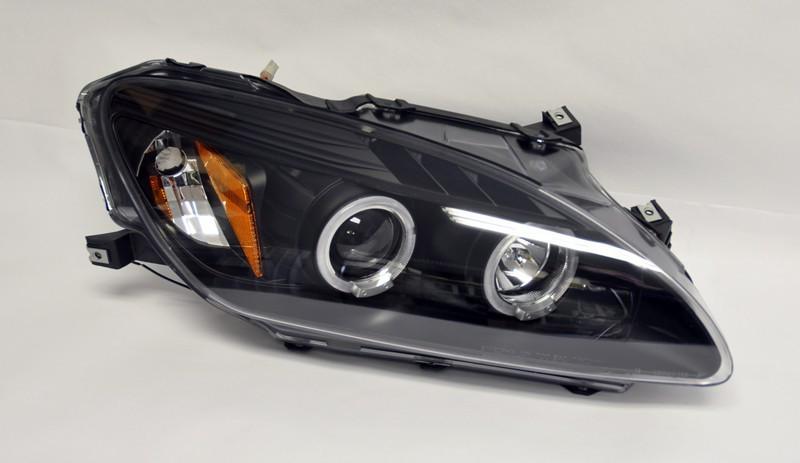 Honda s2000 ap1 99-03 projector halo angel eyes headlights - black