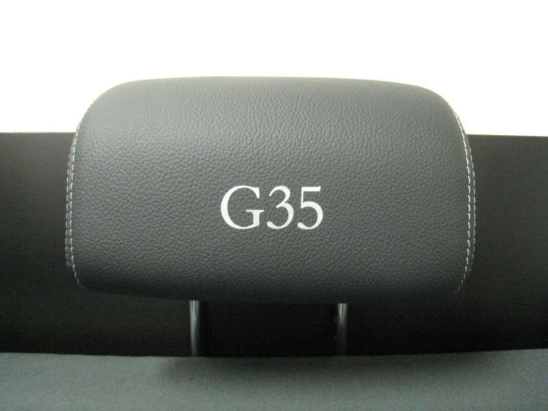 Headrest badge decal sticker infiniti *g35* 4-pcs