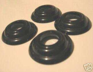 Porsche 356 b/c set of 4 black escutcheons new last set