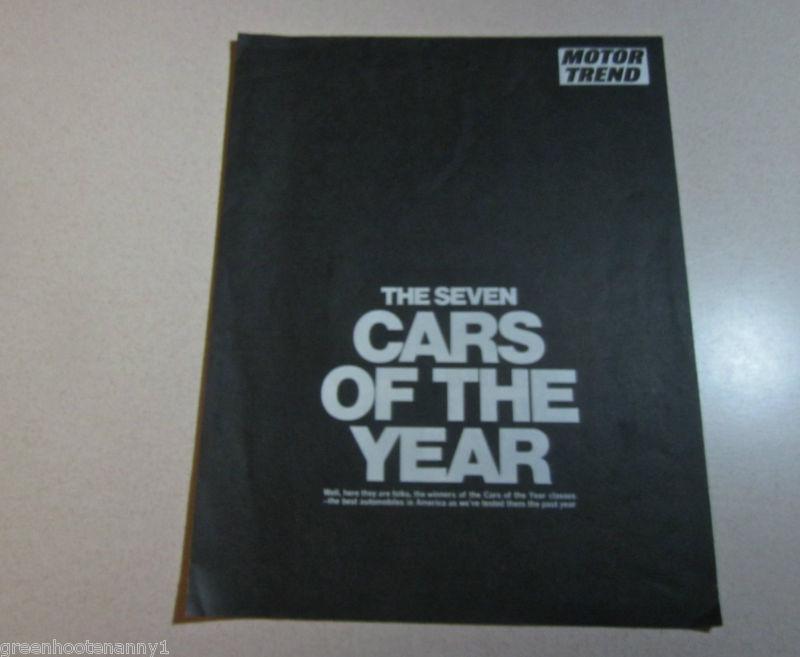 1972 citroen/motor trend seven cars of the year brochure