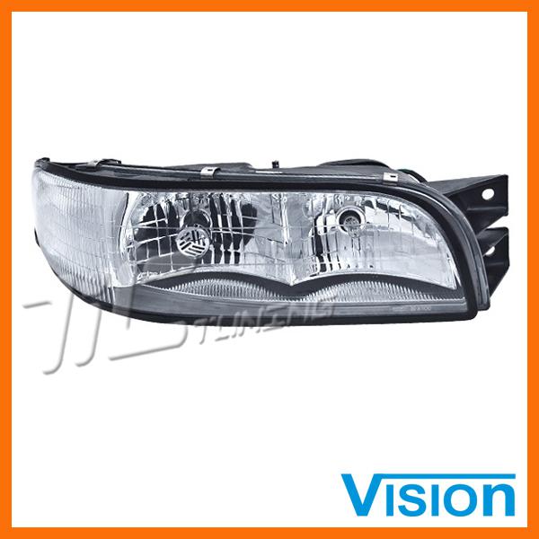 97-99 buick lesabre passenger right headlight w/o corner lamp direct replacement