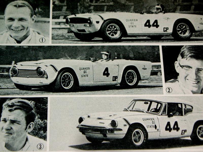 1969 triumph tr-4a tr-6 gt-6+ group 44 racing ad-poster/print/photo/sign-70/250