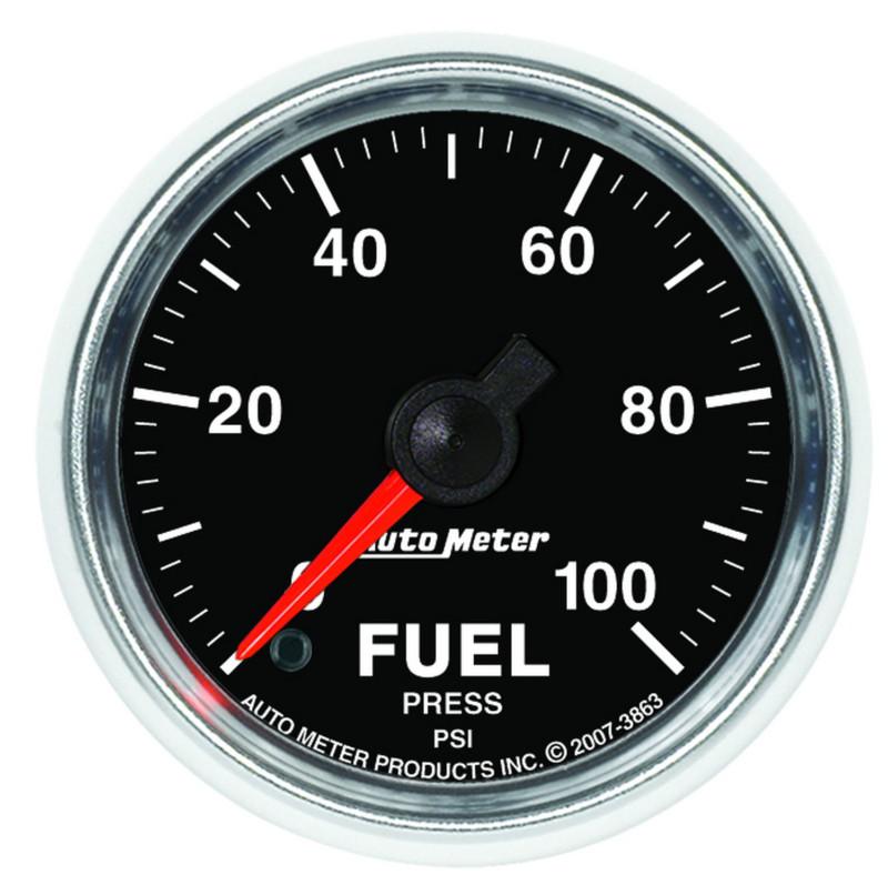 Auto meter 3863 gs; electric fuel pressure gauge