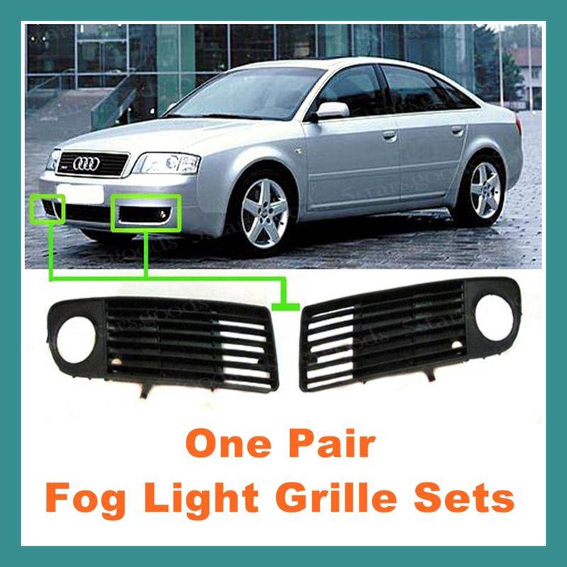 (pair) front lower fog light grille for 1998 1999 2000 audi a6 c5