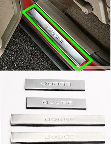 New replacement polished door sill steel plate for dodge journey 2009-2012 