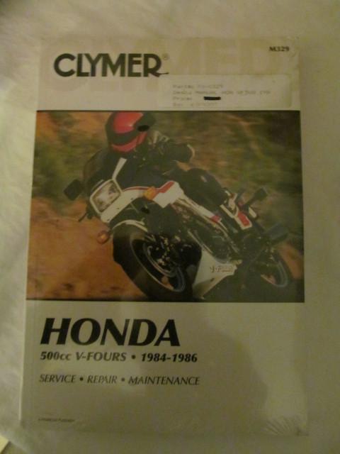 Clymer 1984-1986 honda repair / service / maintenance book  m-329