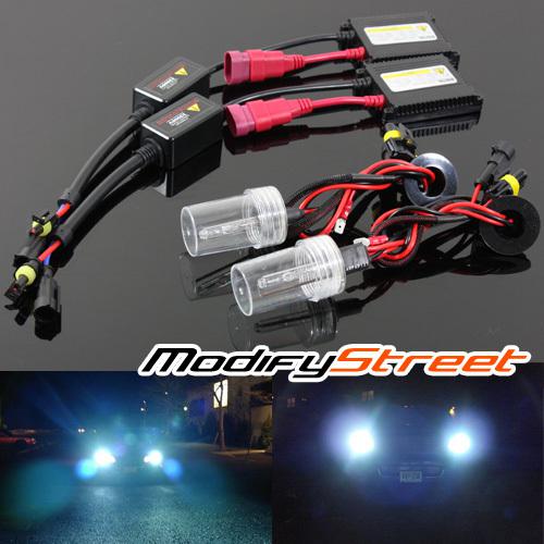 H1 8000k plasma white ac slim ballast xenon hid conversion kit fog lights lamp