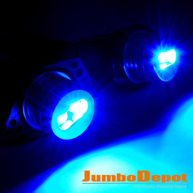 6w blue led headlight angel eye aqua blue light for bmw sedan wagon 06 07 08 new