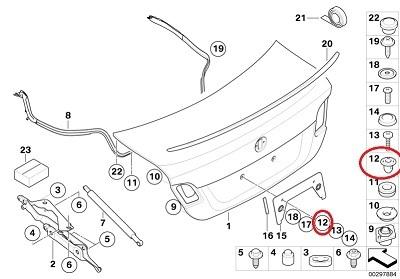 2 x bmw genuine expanding nut for 1 3 5 7 x1 x3 x5 x6 z4 series e82 e83 e85 e88