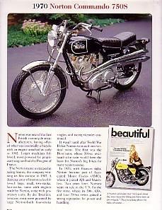 1970 norton  commando 750s article - must see !! - 750 s motorcycle