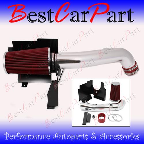 Bcp red 01-04 sierra/silverado 6.6l v8 turbo diesel heat shield cold air intake