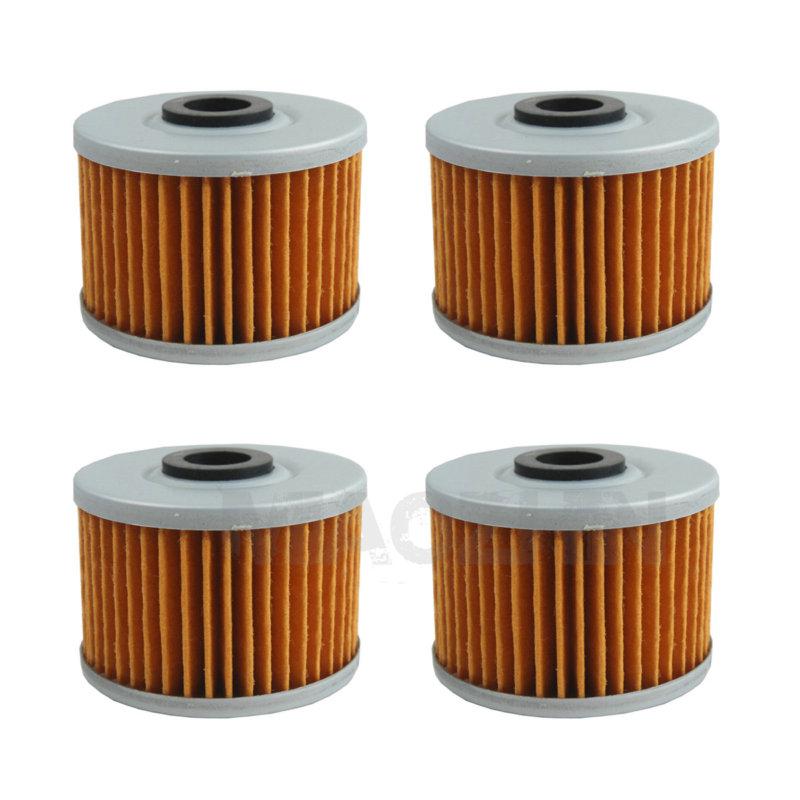 4 pcs motorcycle oil filter for honda  polaris suzuki  kawasaki  gas gas new