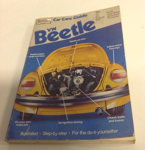 Vw beetle: car care guide (popular mechanics motor books) 411-412-fastback-ghia