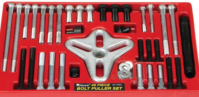 Steering wheel & crankshaft pulley bolt puller set